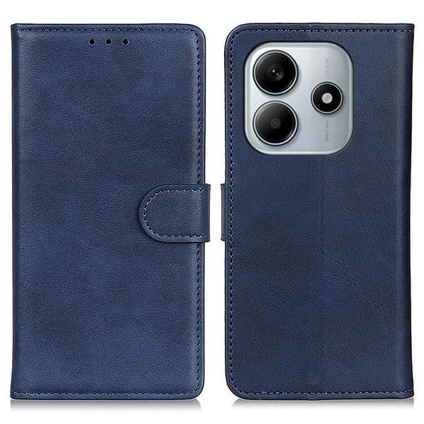 Xiaomi Redmi Note 14 4G Fodral Läder Blå