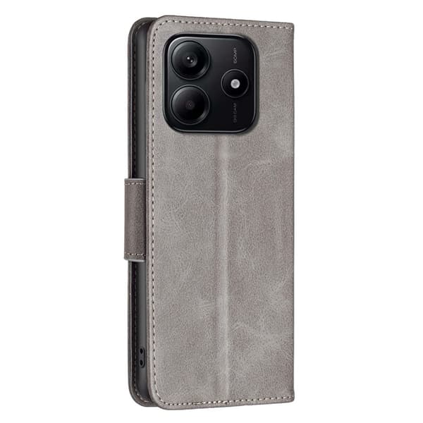 Xiaomi Redmi Note 14 4G Fodral Läder Solid Shark Grå