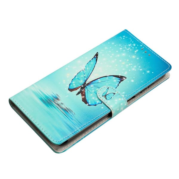 Xiaomi Redmi Note 14 5G Fodral Med Tryck Blå Fjäril