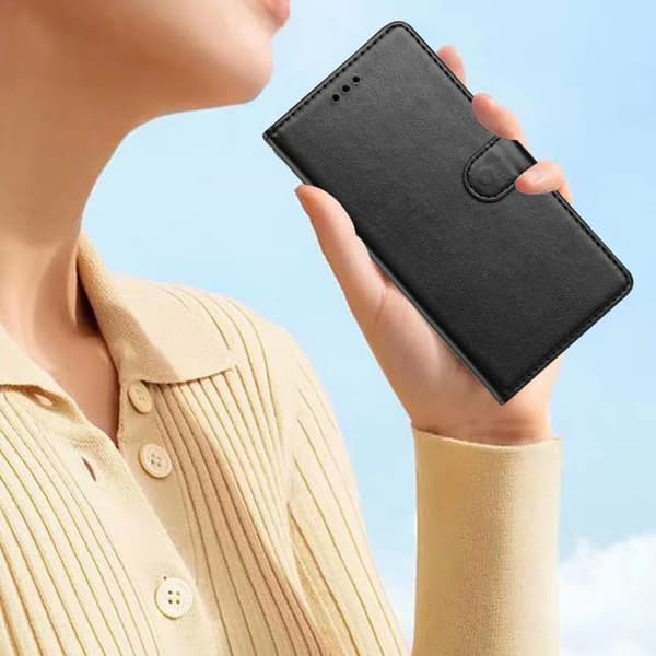 Xiaomi Redmi Note 14 5G Plånboksfodral Läder Svart