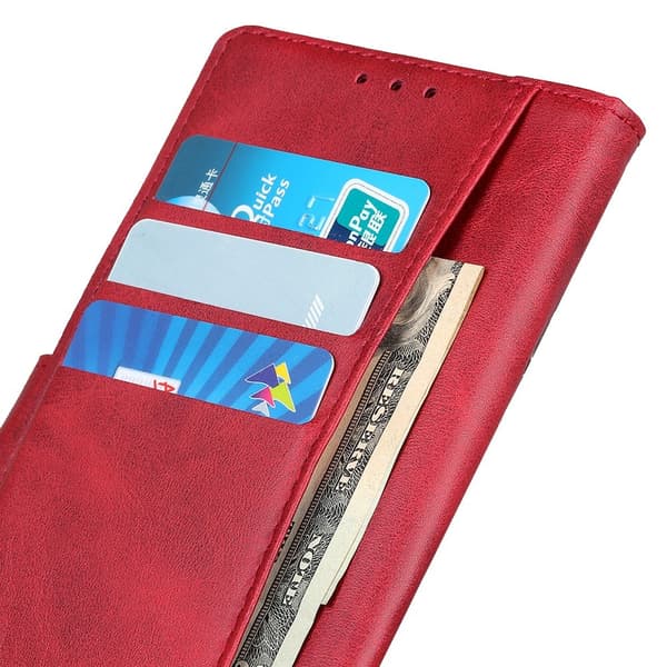 Xiaomi Redmi Note 14 4G Fodral Läder Röd