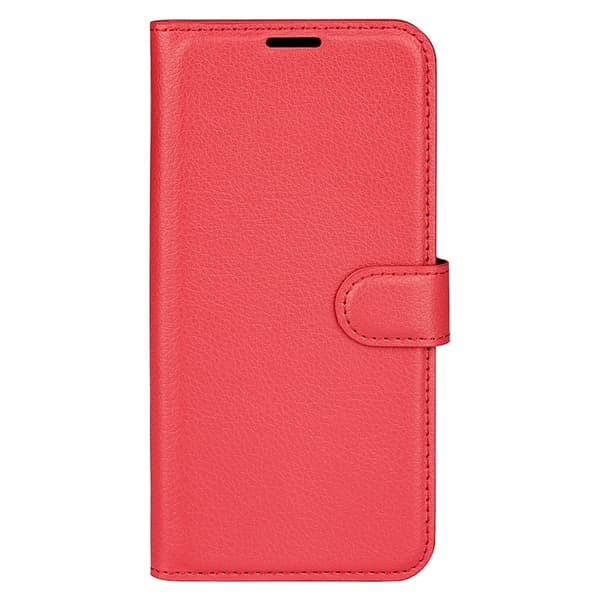 Xiaomi Redmi Note 14 5G Fodral Litchi Läder Röd
