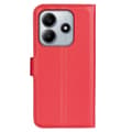 Miniatyrbild 6 av 6: Xiaomi Redmi Note 14 5G Fodral Litchi Läder Röd