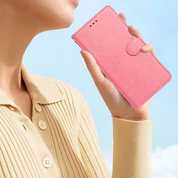 Xiaomi Redmi Note 14 5G Plånboksfodral Läder Rosa