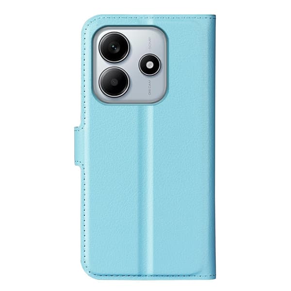 Xiaomi Redmi Note 14 5G Fodral Litchi Läder Blå