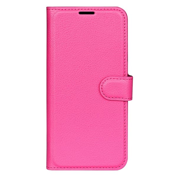 Xiaomi Redmi Note 14 5G Fodral Litchi Läder Rosa