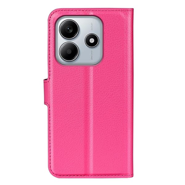 Xiaomi Redmi Note 14 5G Fodral Litchi Läder Rosa