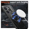 Miniatyrbild 3 av 6: Xiaomi Redmi Note 14 5G Skal MagSafe Kickstand Hybrid Svart