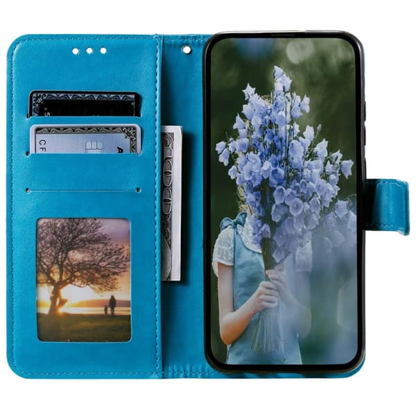 Xiaomi Redmi Note 14 5G Fodral Mandala Läder Blå