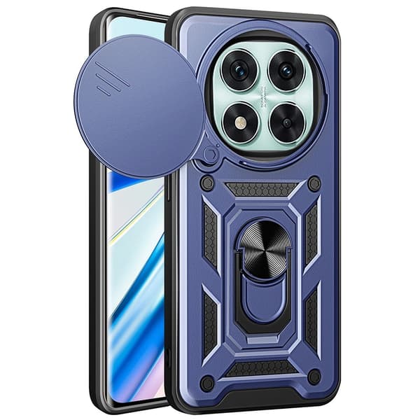 Xiaomi Redmi Note 14 Pro 5G Skal CamShield Hybrid Ring Blå