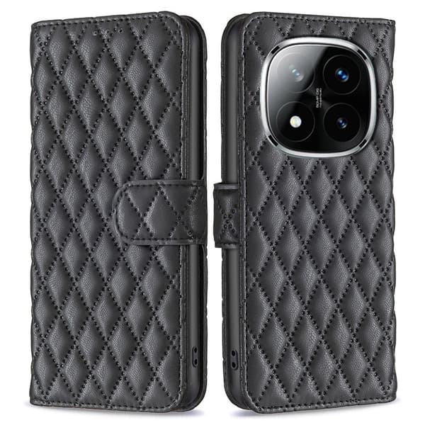 Xiaomi Redmi Note 14 Pro/Pro Plus 5G Fodral Diamond Läder
