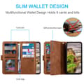 Miniatyrbild 5 av 6: Xiaomi Redmi Note 14 Pro/Pro Plus 5G Fodral Multifunktionell Brun