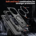 Miniatyrbild 6 av 6: Xiaomi Redmi Note 14 Pro 5G Skal MagSafe Kickstand Hybrid Svart