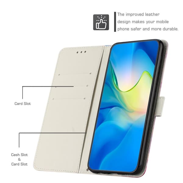 Xiaomi Redmi Note 14 Pro/Pro Plus 5G Fodral Marmor Rosa/Lila