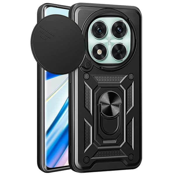 Xiaomi Redmi Note 14 Pro 5G Skal CamShield Hybrid Ring Svart