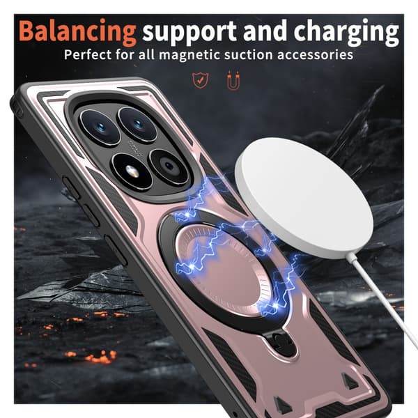 Xiaomi Redmi Note 14 Pro 5G Skal MagSafe Kickstand Hybrid