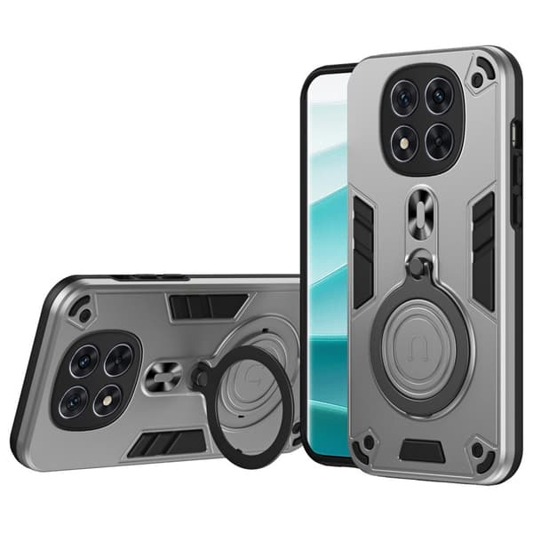 Xiaomi Redmi Note 14 Pro 5G Skal Kickstand Hybrid Grå