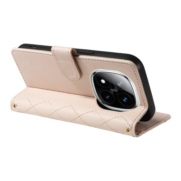 Xiaomi Redmi Note 14 Pro/Pro Plus 5G Fodral Rhombus Läder