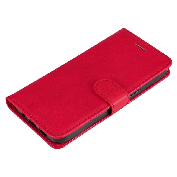 Xiaomi Redmi Note 14 Pro/Pro Plus 5G Fodral Solid Läder Röd
