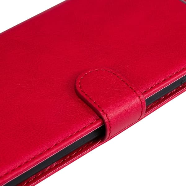 Xiaomi Redmi Note 14 Pro/Pro Plus 5G Fodral Solid Läder Röd