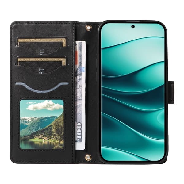 Xiaomi Redmi Note 14 Pro/Pro Plus 5G Fodral Rhombus Läder