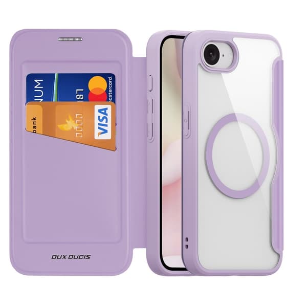 DUX DUCIS iPhone 16e Fodral MagSafe Skin X Pro Lila/Rosa