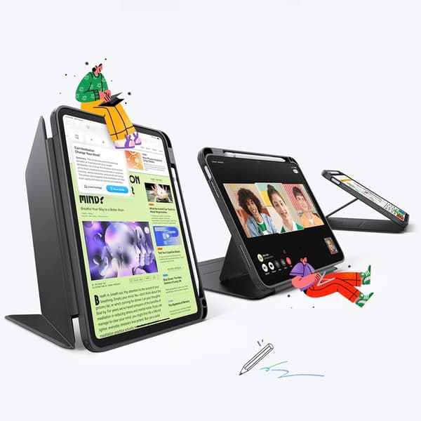 ESR iPad 11 2025 / iPad 10.9 2022 Fodral Flip Hybrid Svart