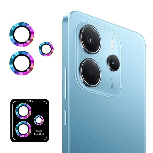 ENKAY Redmi Note 14 4G Linsskydd Härdat Glas Colorful