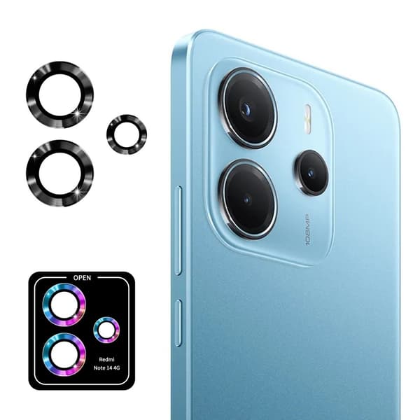 ENKAY Redmi Note 14 4G Linsskydd Härdat Glas Svart