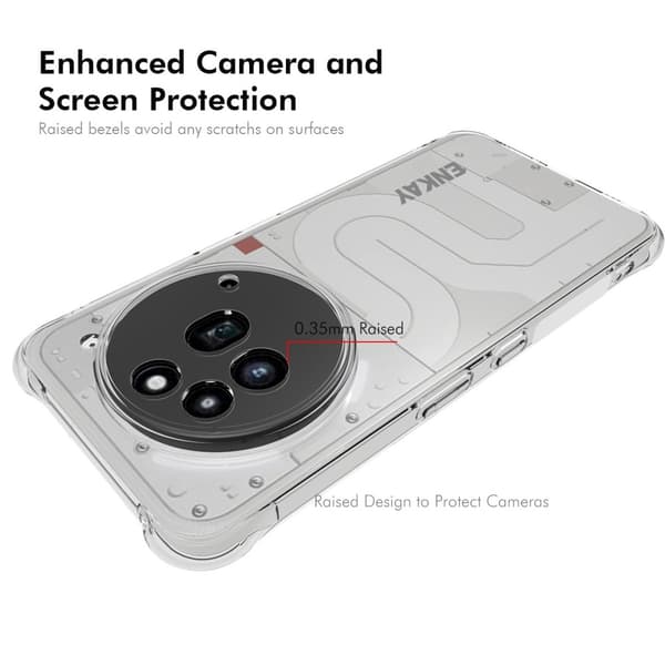 ENKAY Nothing Phone 3a Pro Skal Shockproof Transparent