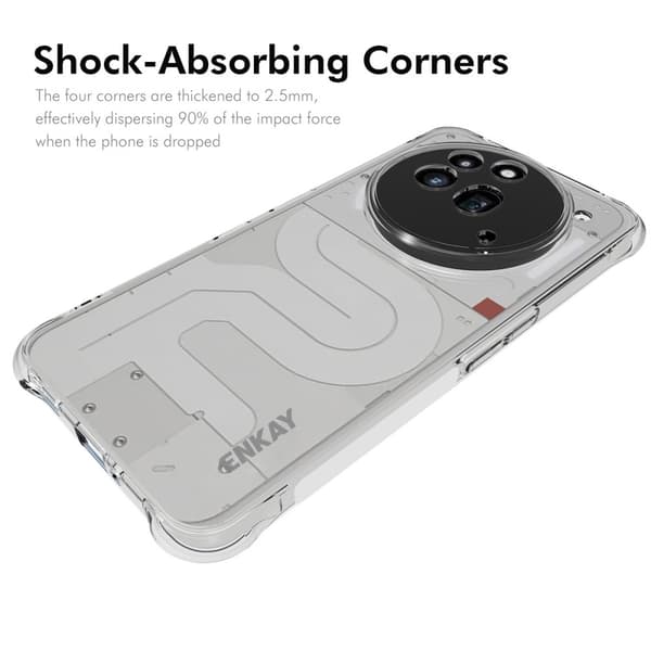ENKAY Nothing Phone 3a Pro Skal Shockproof Transparent