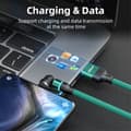 Miniatyrbild 4 av 6: ENKAY 1 m 3in1 USB-C / Lightning / MicroUSB 360° Magnetkabel