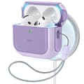 Miniatyrbild 1 av 6: ESR AirPods 4 Skal MagSafe Orbit HaloLock Lila
