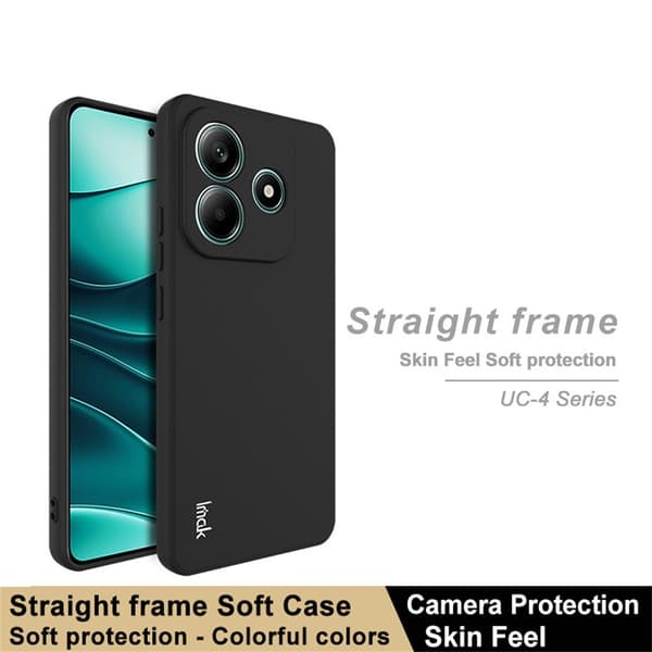 IMAK Xiaomi Redmi Note 14 5G Skal TPU Soft Svart