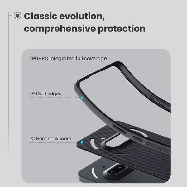 NILLKIN Nothing Phone 3a Skal MagSafe Frosted Shield Svart