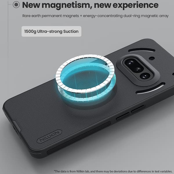 NILLKIN Nothing Phone 3a Skal MagSafe Frosted Shield Svart