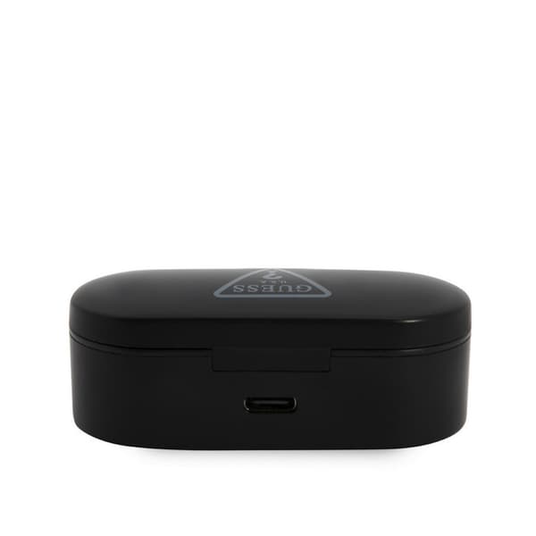 Guess True Wireless Hörlurar Triangle Logo Svart