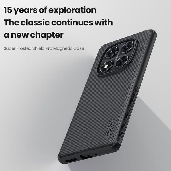 NILLKIN Xiaomi Redmi Note 14 Pro 5G Skal Frosted Shield Svart