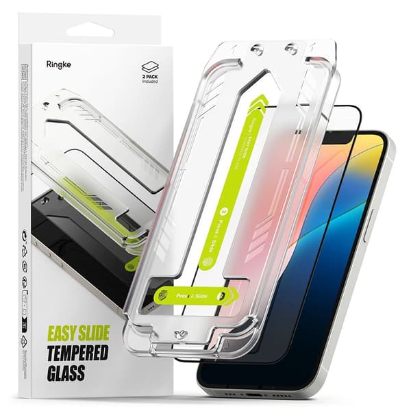 Ringke iPhone 16e/14/13/13 Pro 2-PACK Easy Slide Skärmskydd