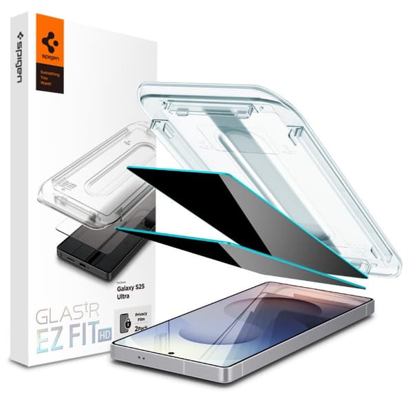 Spigen Galaxy S25 Ultra 2-PACK Skärmskydd GLAS.tR "Ez Fit"