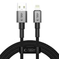 Miniatyrbild 1 av 6: Tech-Protect 2m 15W/2.4A Lightning Kabel UltraBoost Iron Grey