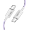 Miniatyrbild 3 av 6: Tech-Protect 2m 60W/3A PD USB-C - USB-C Kabel UltraBoost Mauve