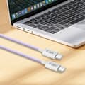 Miniatyrbild 5 av 6: Tech-Protect 2m 60W/3A PD USB-C - USB-C Kabel UltraBoost Mauve