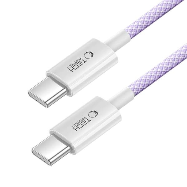 Tech-Protect 2m 60W/3A PD USB-C - USB-C Kabel UltraBoost Mauve