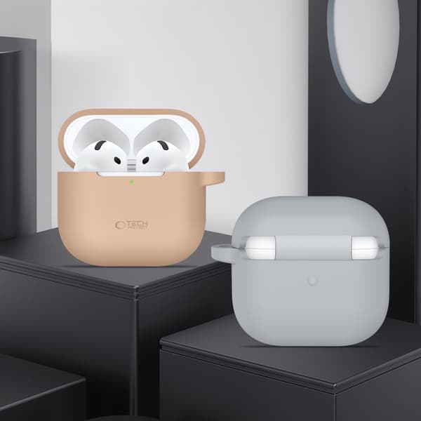 Tech-Protect AirPods 4 Skal Silikon Hook Navy Blue