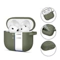 Miniatyrbild 2 av 6: Tech-Protect AirPods 4 Skal Silikon Hook Olive Green