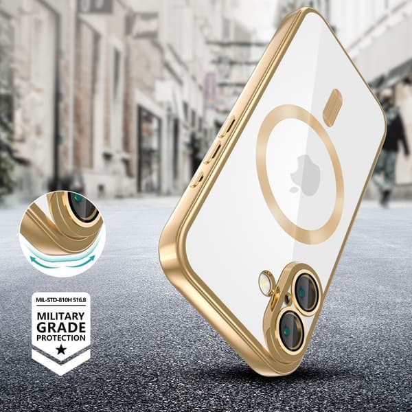 Tech-Protect iPhone 16e Skal MagSafe MagFlex Shiny Gold