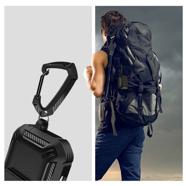 Tech-Protect AirPods 4 Skal Carbonox Svart