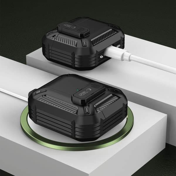Tech-Protect AirPods 4 Skal Carbonox Svart