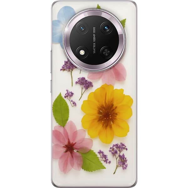 Honor Magic7 Lite Gjennomsiktig deksel Pressede blomster